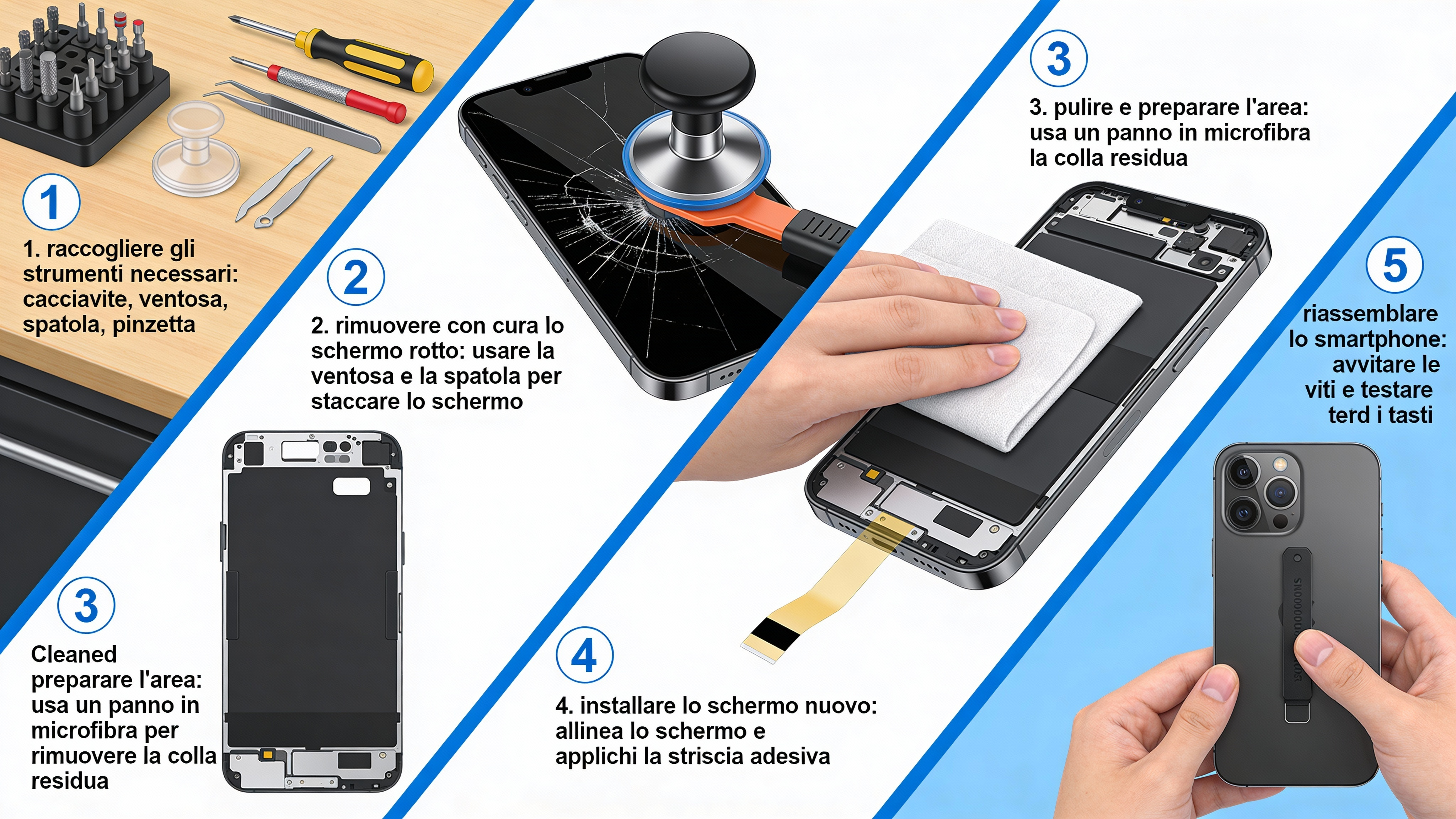 Come Sostituire lo Schermo Rotto di uno Smartphone: Guida Completa